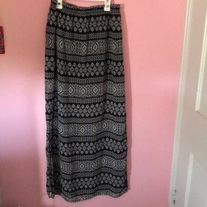 Tribal print maxi skirt